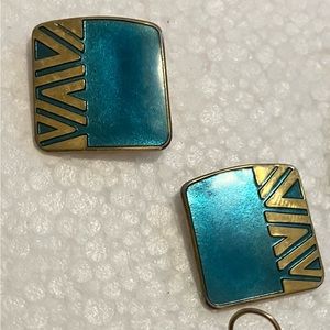 VINTAGE 90s: Laurel Burch ORIGINAL, gorgeous, unique boutique earrings